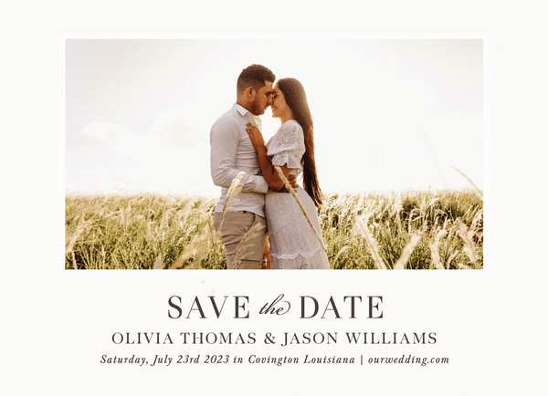 Simple Bliss Save The Date