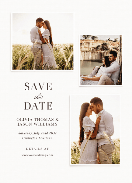 Wedding Snapshots Save The Date