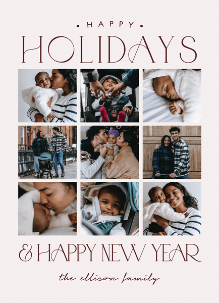 Holiday And New Year Grid