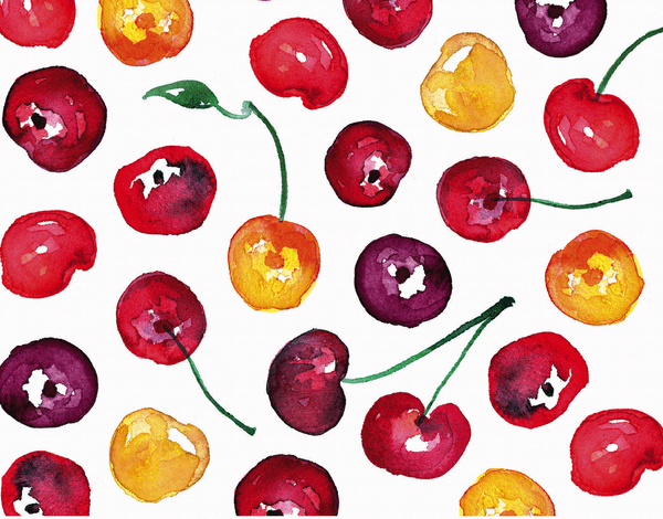 Cherries Watercolor
