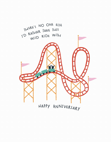 Upload your own image and add a message! Personalised Anniversary Card Large