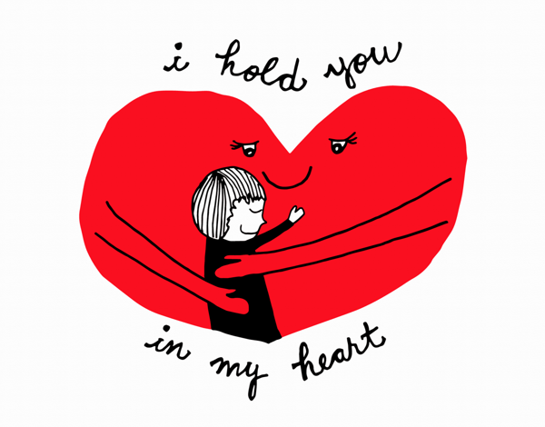 I Hold You In My Heart Friend Card