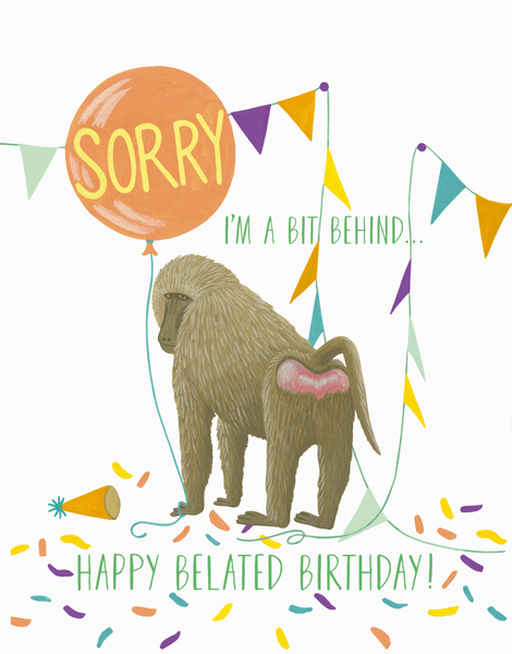 Belated Birthday Baboon
