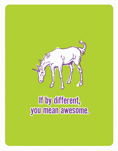 Funny Unicorn Friend Card